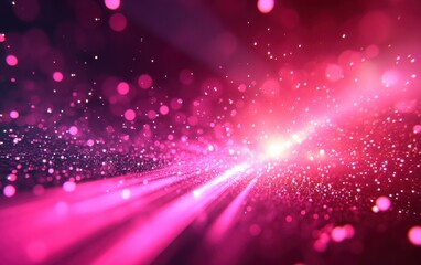 Abstract vibrant magenta pulse background with energetic light beams. Featuring magenta pulses, ideal for dynamic and visually stimulating presentations.