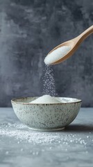 Sugar Pouring into a Bowl - Sweet Treat