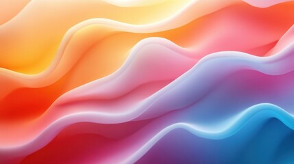 Obraz premium Abstract vibrant wave gradients background with vibrant wave gradients and luminous color transitions. Emphasizing artistic depth and dynamic flow, ideal for modern visuals and vibrant designs.