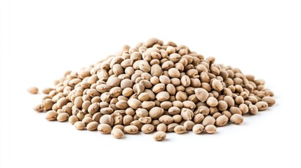 Fototapeta premium Pile of seeds on white background