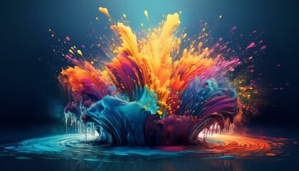 Obraz premium Let your imagination flow with ink. 