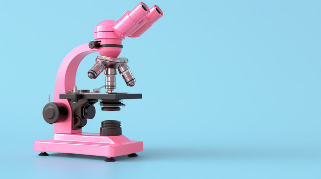microscope isolated on white background