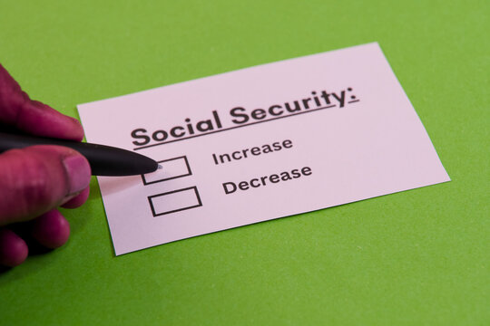 Decision on social security increase or decrease options