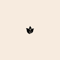 Tea Leaf and Bags icon flat vector design. 