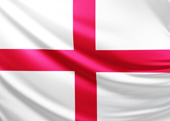 Obraz premium england flag picture, close-up shot of english nation flag, european, animated flag background photo, 3D photo of a flag, national symbol of the english people, patriotism, full screen