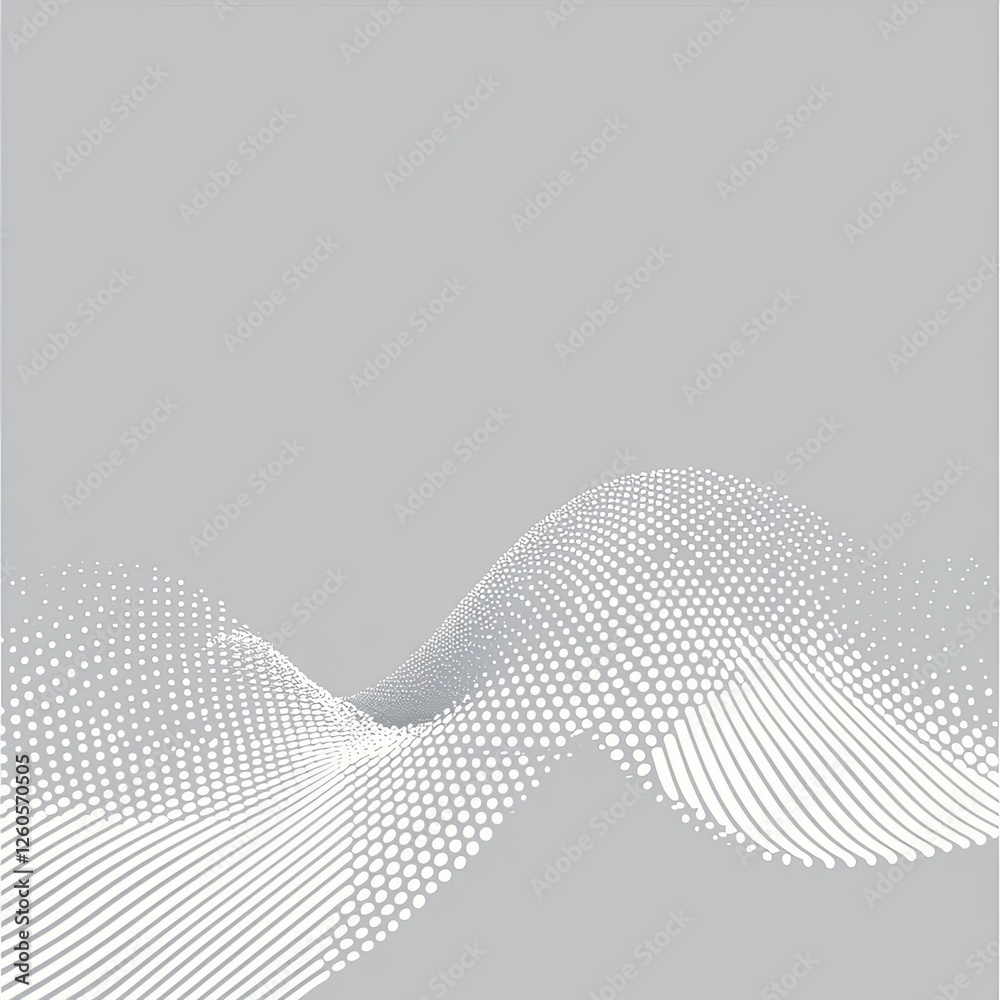 Poster digital data is presented in an abstract technological format on a gray square background composed o