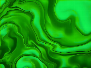 Vibrant green abstract background with a liquid ripple effect, suitable for creative projects and...