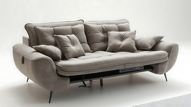 A sleeper sofa is a versatile piece of furniture that combines style and functionality. It serves as a comfortable couch by day and transforms into a bed by night, making it perfect for small spaces o