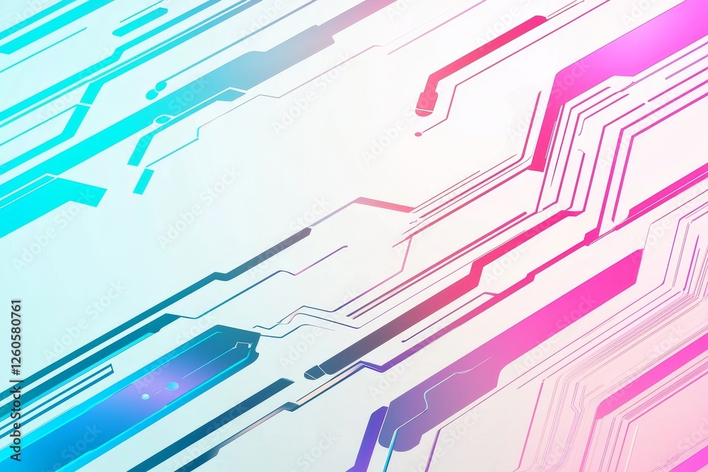 Poster computer motherboard on a modern background featuring a circuit board with electronic components. th