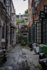 Obraz premium A quiet alley in Guangzhou city, Guangdong China