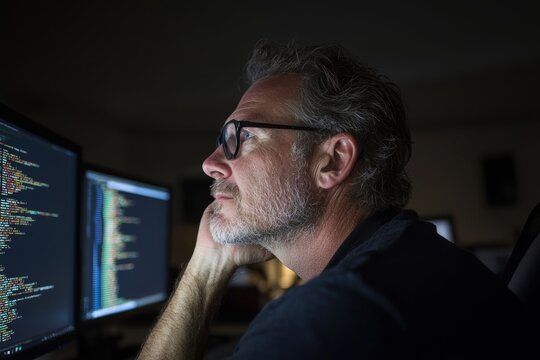 A serious administrator in charge of cyber security at a large corporation searches for safety gaps, debugging the existing operating system to minimize the success probability of hacker attacks