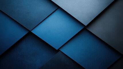 Sharp Angles and Triangles on Blue Background with White Center Space for Text. Abstract Minimalist Wallpaper for Simple and Geometric Modern Design.