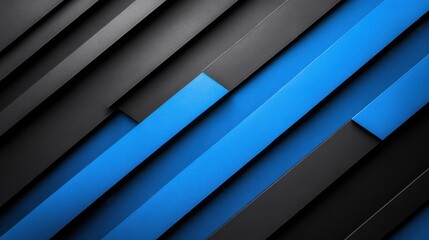 Obraz premium Simple minimalist abstract wallpaper with diagonal lines on a Blue background. Banner template with white space for text, ideal for modern and professional design applications.