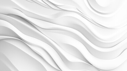Elegant White Wavy Pattern Background for Modern Design Applications