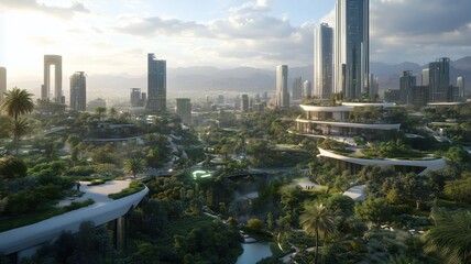 Fototapeta premium Neom City in Saudi Arabia 