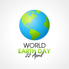 vector graphic of world earth day ideal for world earth day celebration.