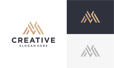 initial m vector logo