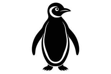 penguin silhouette  vector