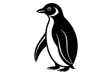 Naklejka premium penguin silhouette vector