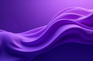 Obraz premium Abstract futuristic background, moving neon purple waves. AI Generative