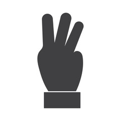 Gesture Hand icon Template vector