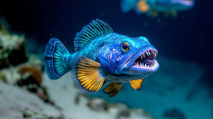 Fototapeta premium deep sea predator hunting