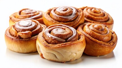 Delicious Baked Cinnamon Rolls, Sweet Pastry,  Golden Brown,  Overhead Shot, Food Photography