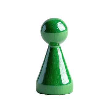 Gr&uuml;ne Spielfigur, transparenter Hintergrund 