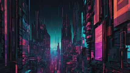 Unusual background with unique textures, vibrant and extraordinary colors, gradients, and light reflections, creating a sense of depth, glow, and multi-layered composition.