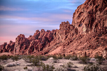 View from Valley of Fire state Park near Las Vegas, Nevada