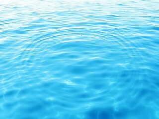 A tranquil painting of a wave with a serene blue and white circle, tranquil, abstract, relaxation