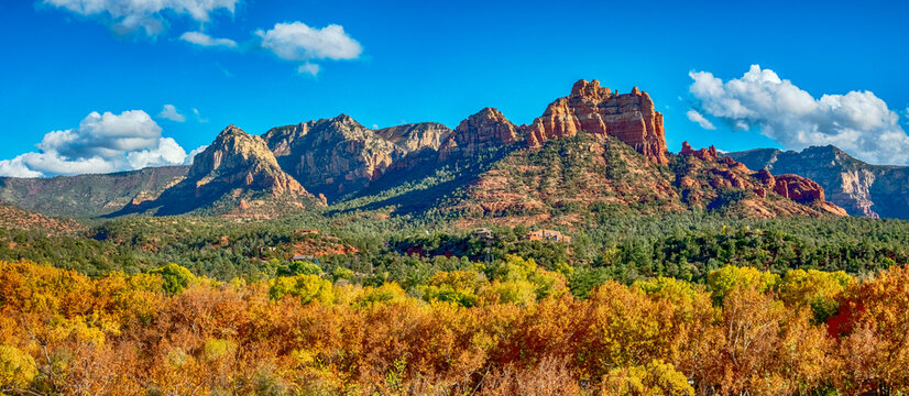 scenic views in fall around sedona arizona