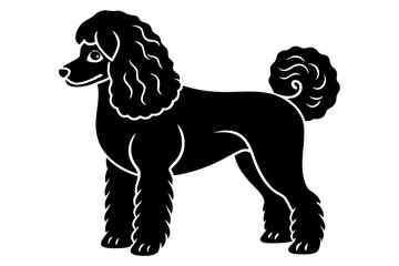 poodle silhouette vector