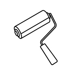 roller brush vector illustration
