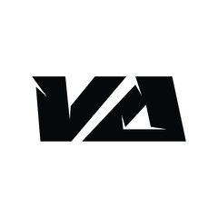 UA monogram logo design letter text name symbol monochrome logotype alphabet character simple logo