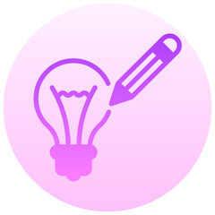 creation vector round gradient icon