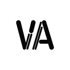 UA monogram logo design letter text name symbol monochrome logotype alphabet character simple logo