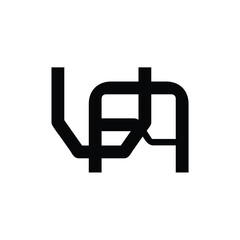 UA monogram logo design letter text name symbol monochrome logotype alphabet character simple logo