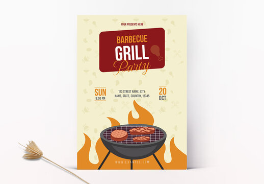 Barbecue Grill Flyer Template