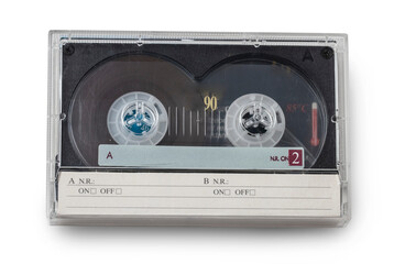 Tape cassette isolated on transparent background