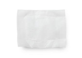 Paper candy wrapper isolated on transparent background