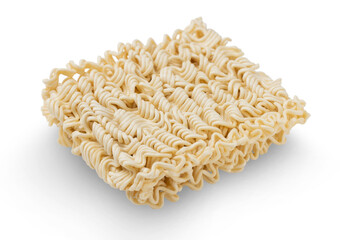 Instant noodles isolated on transparent background