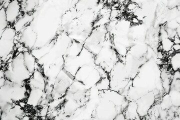 Black and white kitchen marble top pattern with veins. Detailed photo textured background