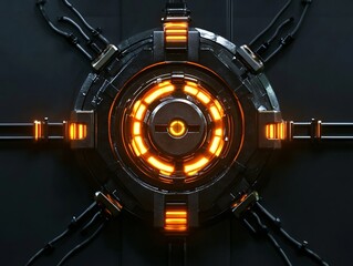 Detailed Connection Icon Illustrating Interconnected Nodes