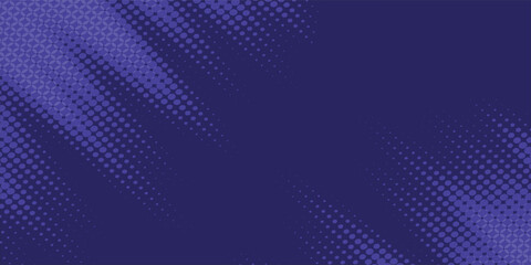 Obraz premium Halftone vector art background for cover design, poster, cover, banner, flyer and cards. Neon colored abstract design with blue and purple dots. Futuristic retro illustration.