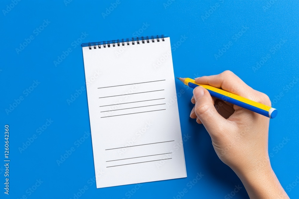 Poster a flat, modern design of a checklist with research steps neatly outlined
