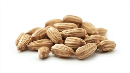 Obraz premium Pile of seeds on white background. Use Stock photo