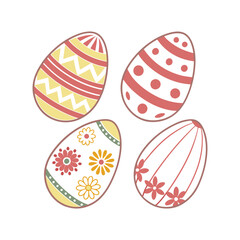 Easter Egg Clipart Set Vector Illustration Collection