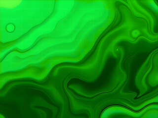 Obraz premium Vibrant green abstract background with a liquid ripple effect, suitable for creative projects and designs