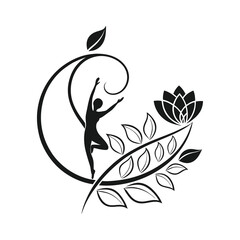 Botanical Circle Yoga and Meditation Symbol